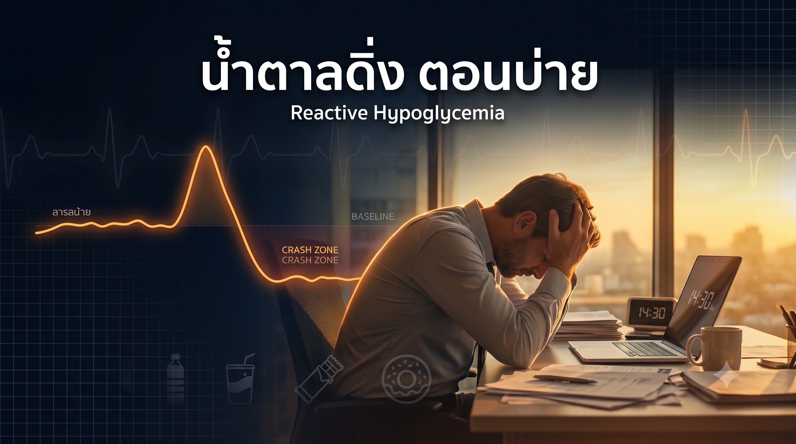 วงจรน้ำตาลพุ่ง-ดิ่ง Reactive Hypoglycemia