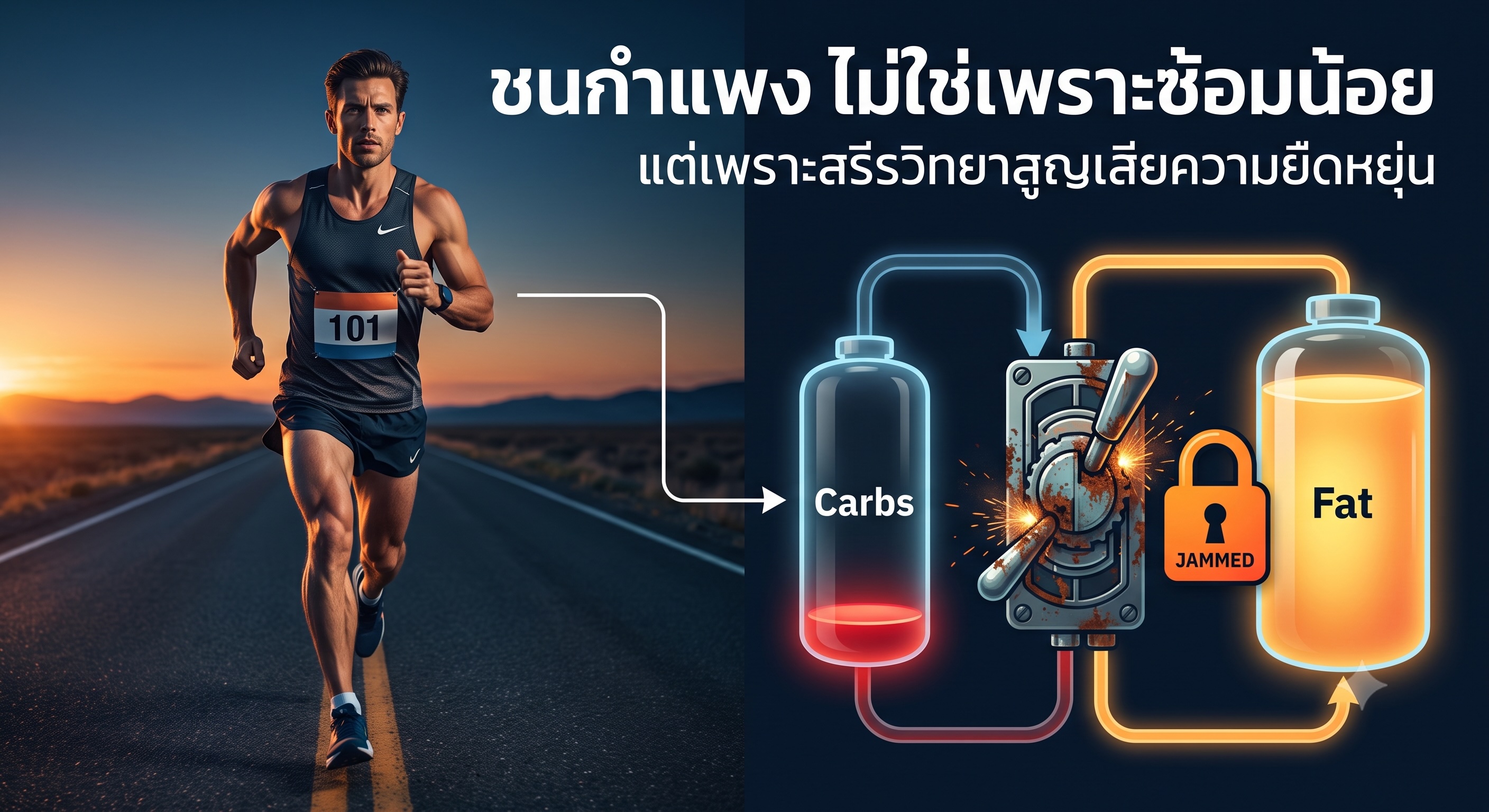 ทำไมนักวิ่งถึงชนกำแพง