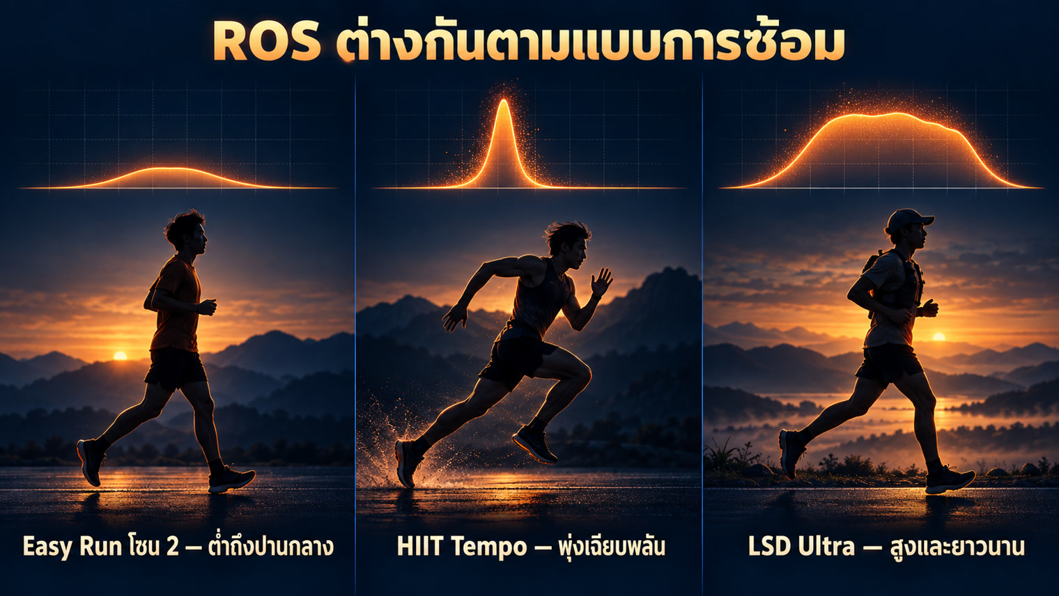 Easy Run, Interval และ LSD สร้าง ROS ในระดับและรูปแบบที่ต่างกัน