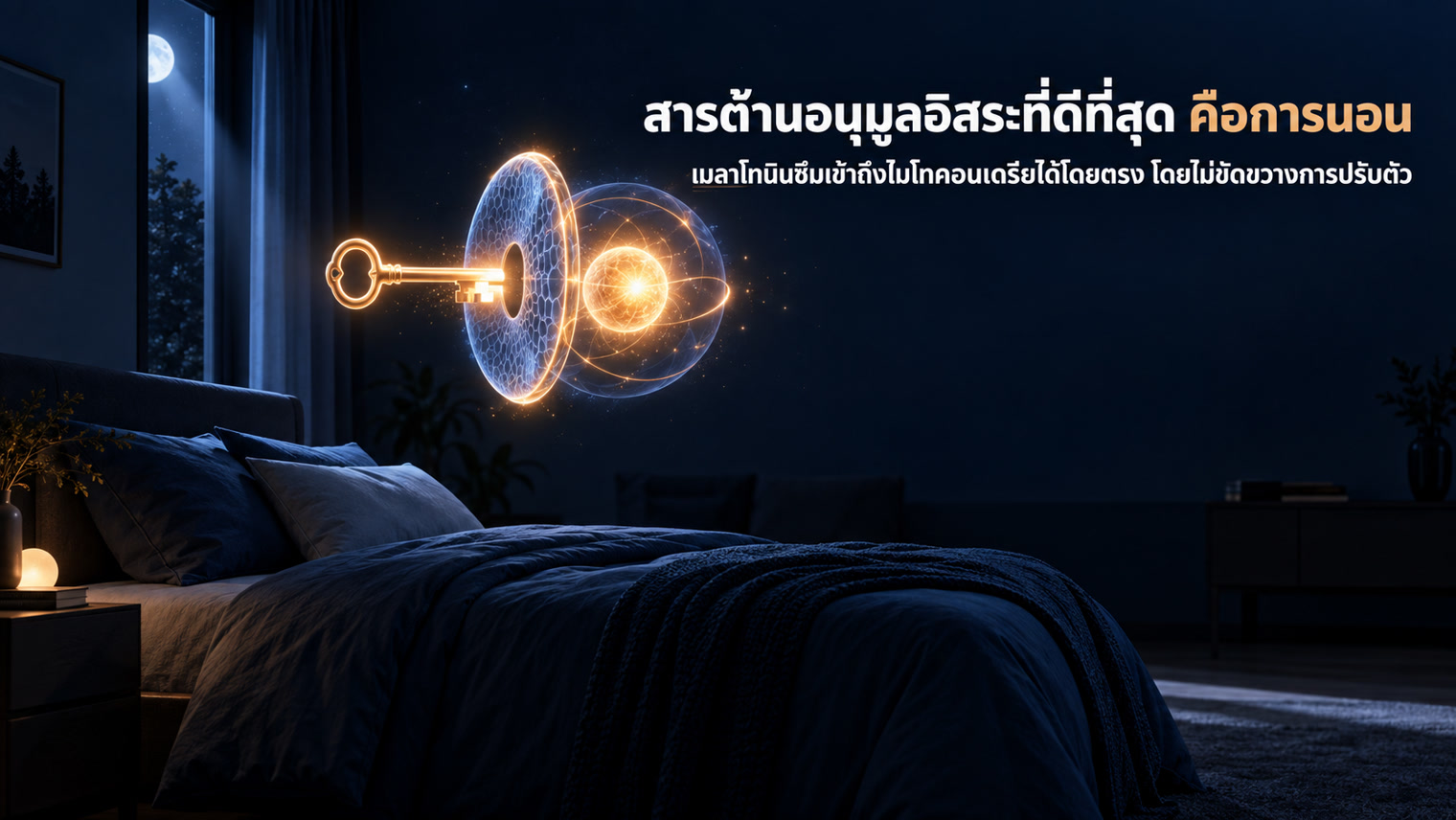 เมลาโทนินจากการนอนหลับลึก 7-9 ชั่วโมง กำจัด ROS ได้โดยไม่รบกวนสัญญาณปรับตัว