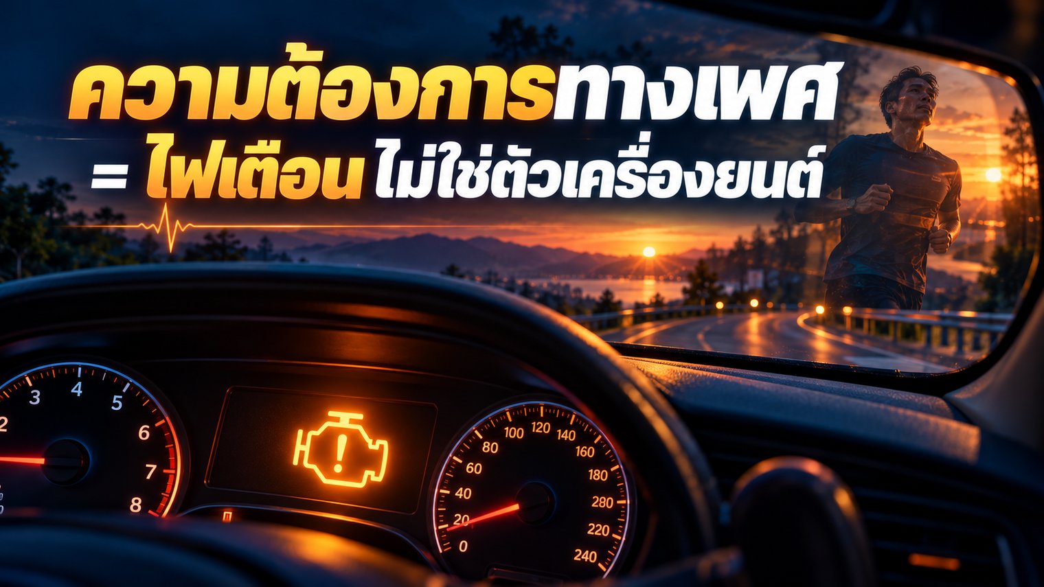 ความต้องการทางเพศคือไฟเตือนบนแผงหน้าปัด ไม่ใช่ตัวเครื่องยนต์