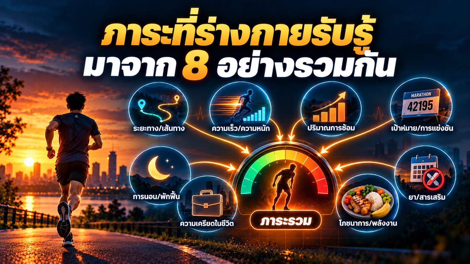 ภาระที่ร่างกายรับรู้มาจาก 8 อย่างรวมกัน