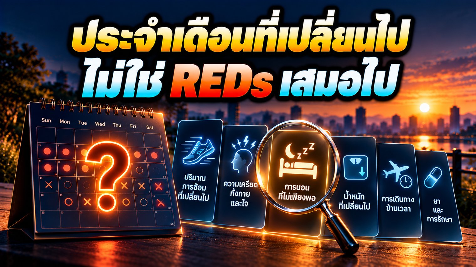 ประจำเดือนที่เปลี่ยนไป ไม่ใช่ REDs เสมอไป