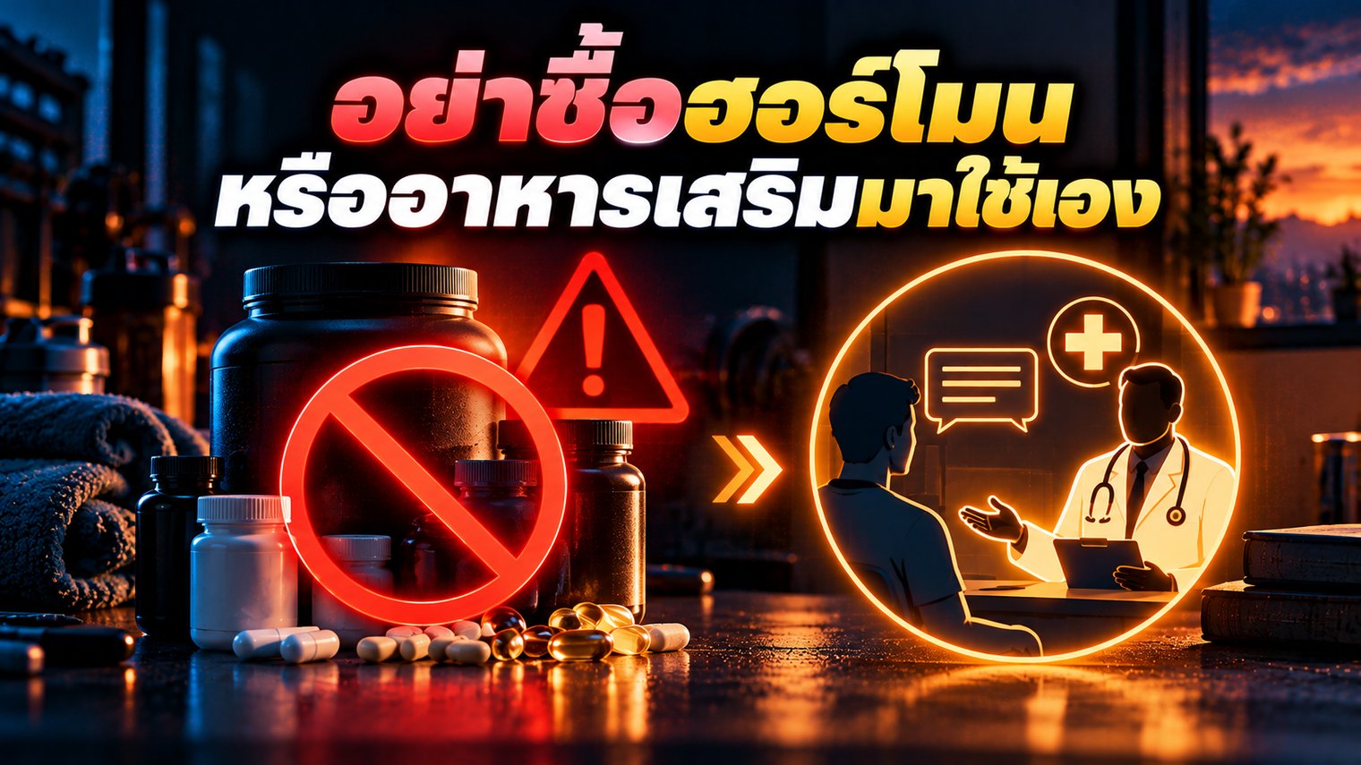 อย่าซื้อฮอร์โมนหรืออาหารเสริมมาใช้เอง