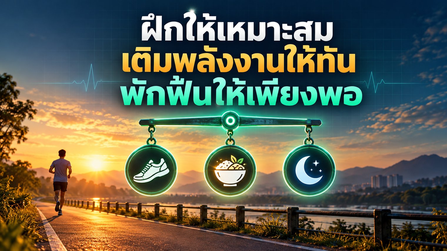 ฝึกให้เหมาะสม เติมพลังงานให้ทัน พักฟื้นให้เพียงพอ