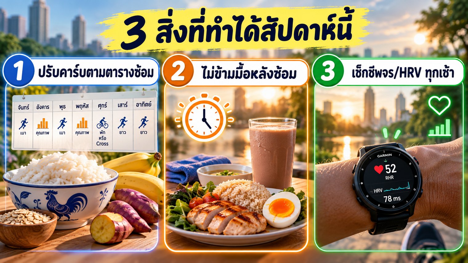3 สิ่งที่ทำได้สัปดาห์นี้