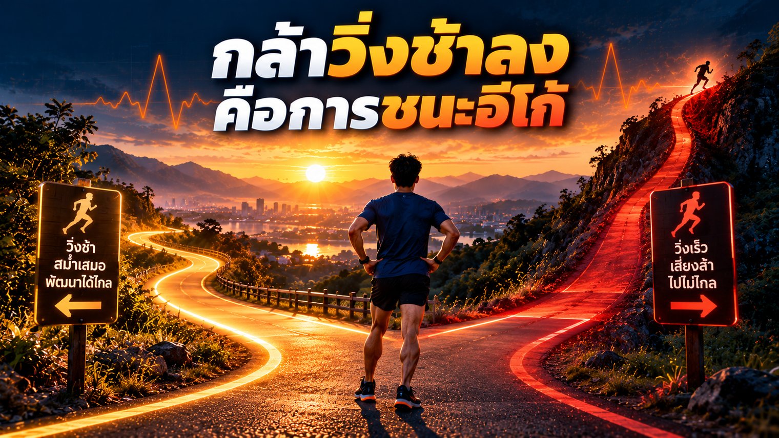 กล้าวิ่งช้าลง คือการชนะอีโก้