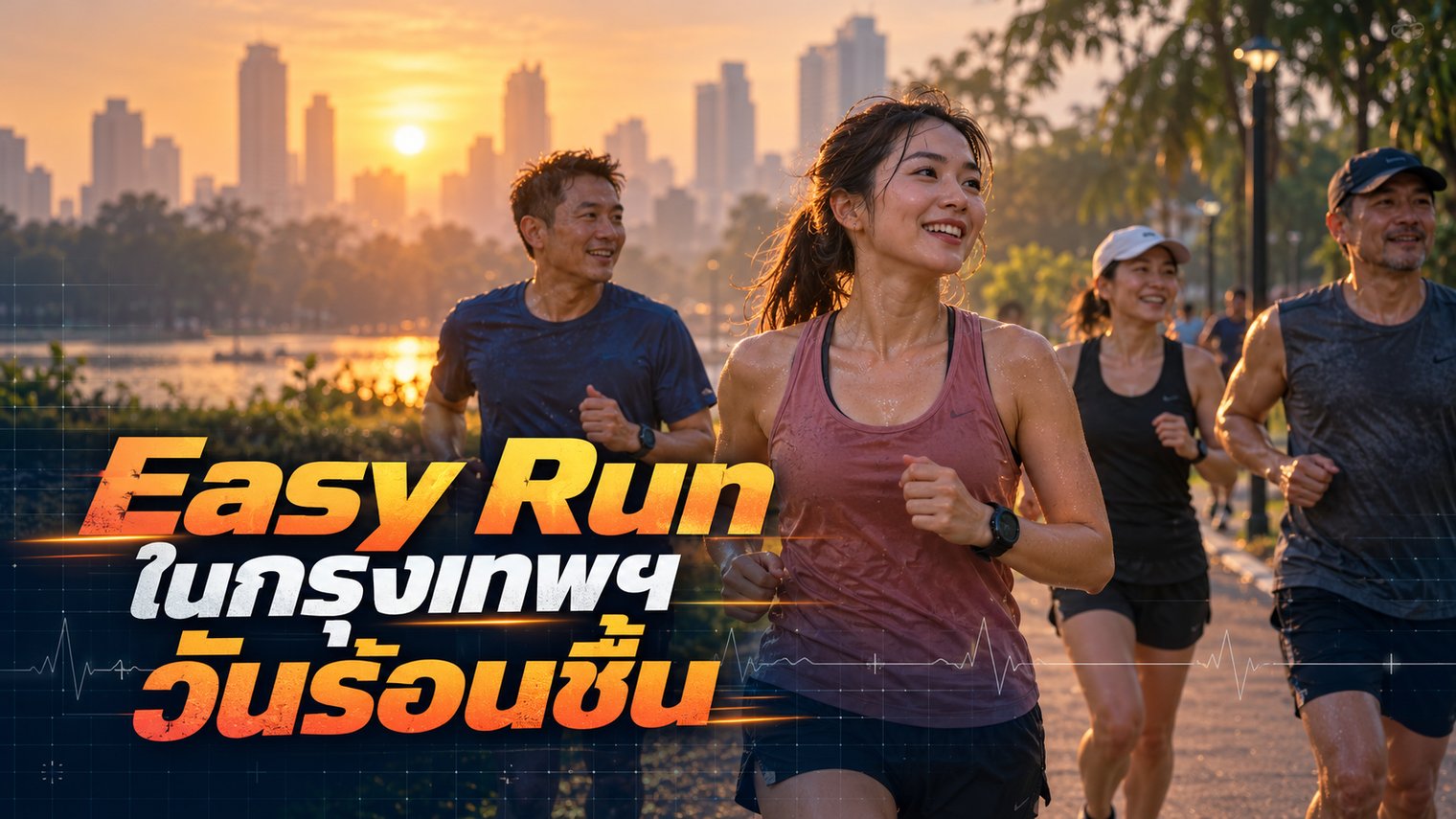 Easy Run ในกรุงเทพฯ วันร้อนชื้น
