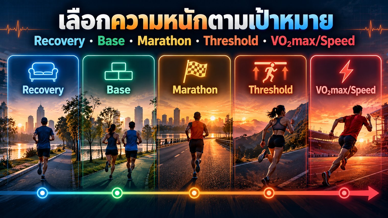 เลือกความหนักตามเป้าหมาย